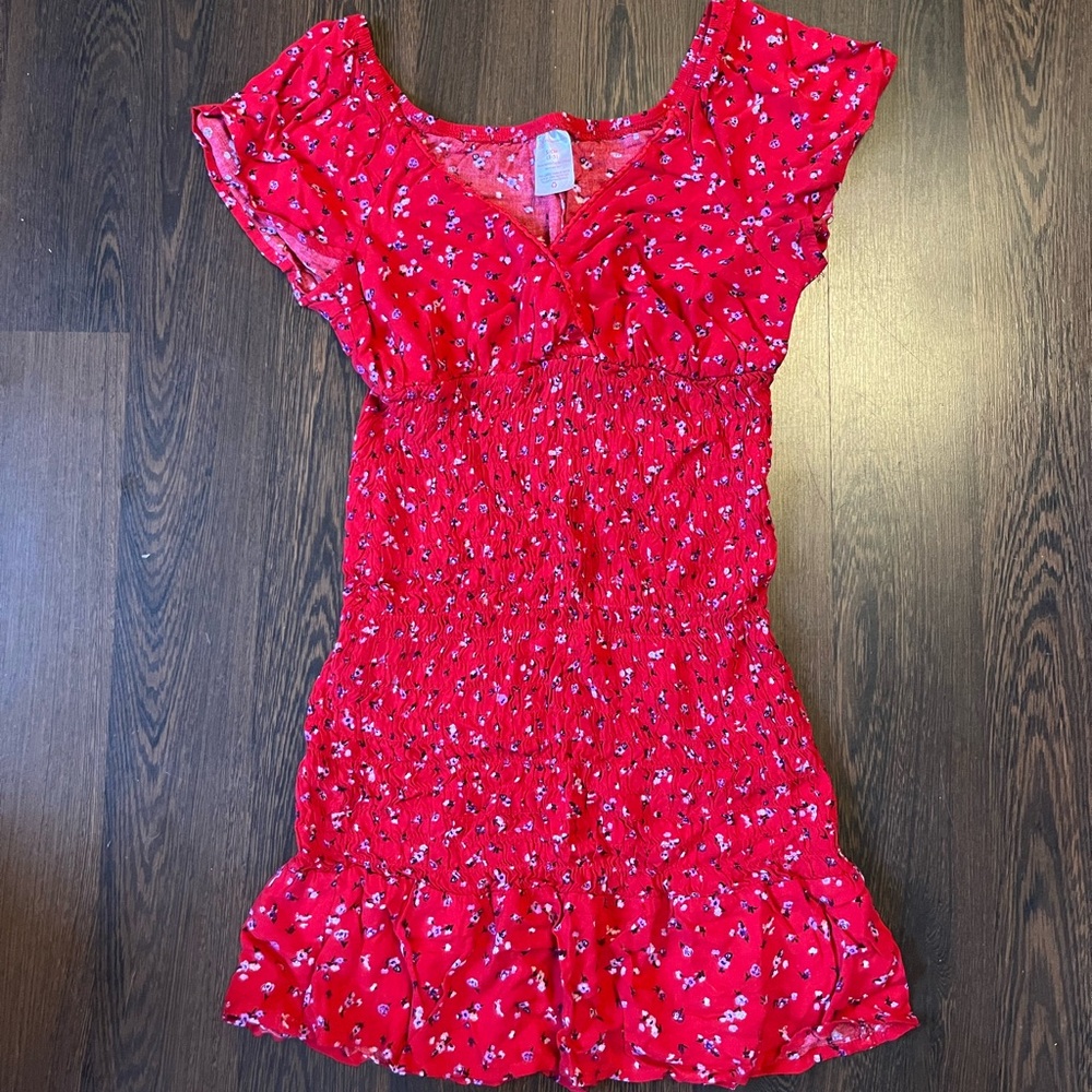 floral smock dress